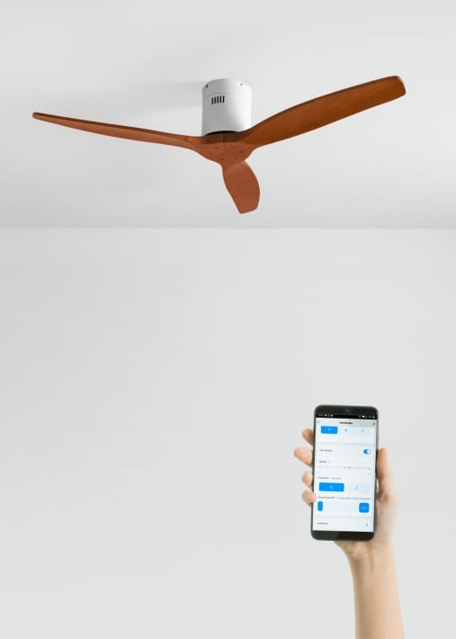 Acquista WIND CALM NATURAL WOOD - Ventilatore da soffitto 40W silenzioso 100% legno varie dimensioni
