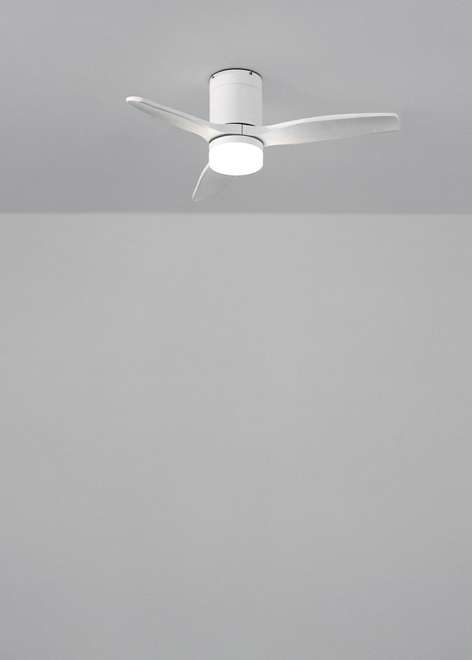 WIND CALM NATURAL WOOD - Ventilatore da soffitto 40W silenzioso 100% legno varie dimensioni, Immagine di galleria 1