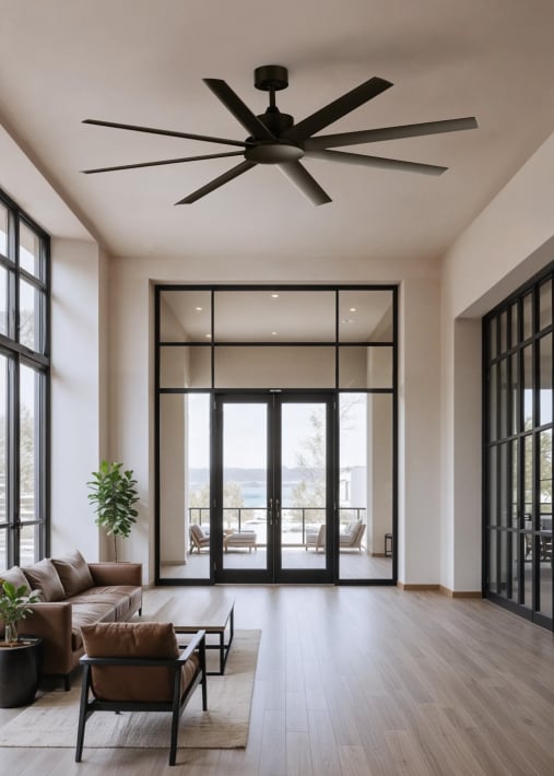 Acquista WIND INDUSTRIAL - Ventilatore da soffitto 40W silenzioso  disponibile in varie dimensioni