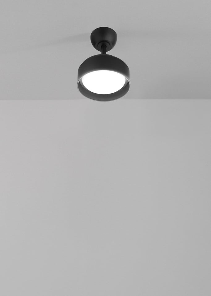 WIND CLEAR LAMP - Ventilatore da soffitto silenzioso da 40W Ø55cm con pale retrattili e luce LED, Immagine di galleria 2