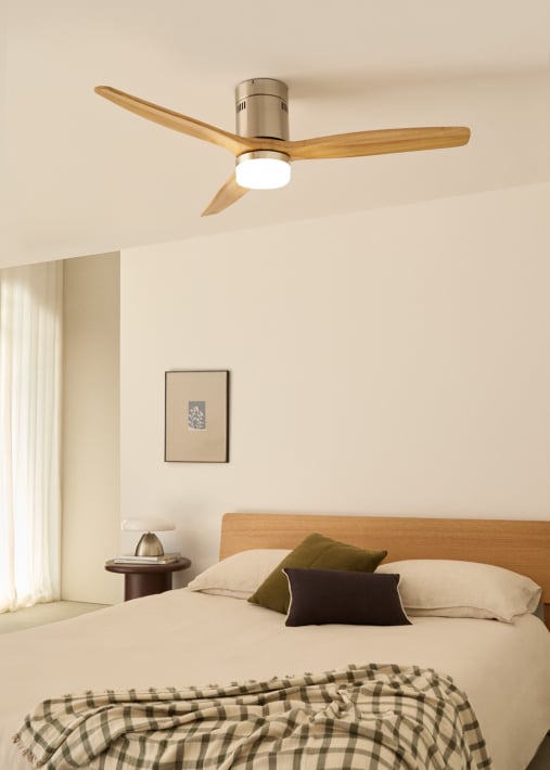 Acquista WIND CALM NATURAL WOOD - Ventilatore da soffitto 40W silenzioso 100% legno