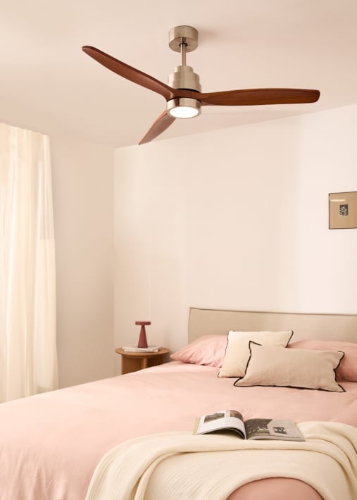 Acquista WIND STYLANCE - Ventilatore da soffitto 40W silenzioso 100% legno varie dimensioni