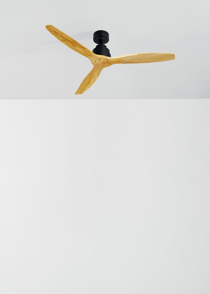 WIND STYLANCE - Ventilatore da soffitto 40W silenzioso 100% legno varie dimensioni, Immagine di galleria 2