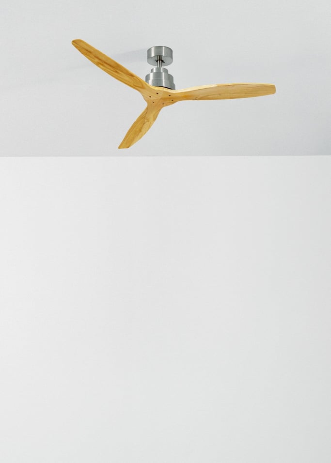WIND STYLANCE - Ventilatore da soffitto 40W silenzioso 100% legno varie dimensioni, Immagine di galleria 2