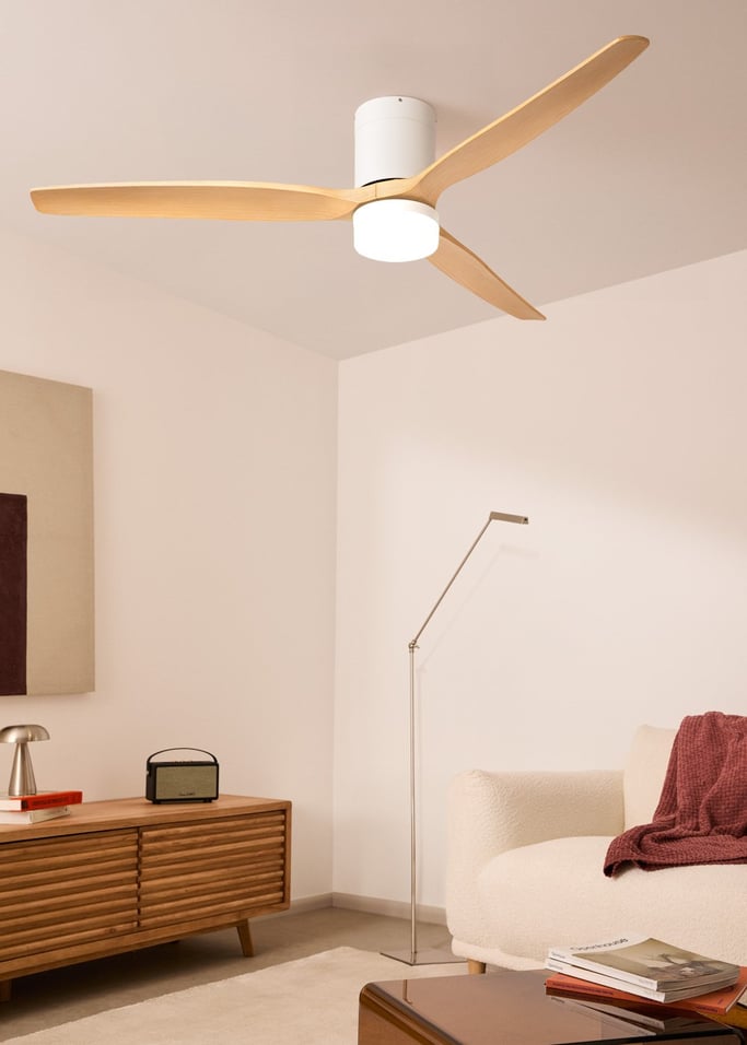WIND CALM - Ventilatore da soffitto 40W silenzioso di varie dimensioni adatto per uso interno ed esterno, Immagine di galleria 1