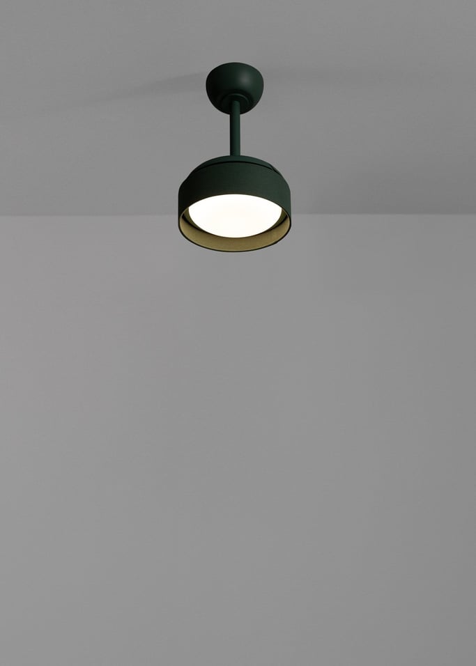 WIND CLEAR LAMP - Ventilatore da soffitto silenzioso da 40W Ø55cm con pale retrattili e luce LED, Immagine di galleria 2