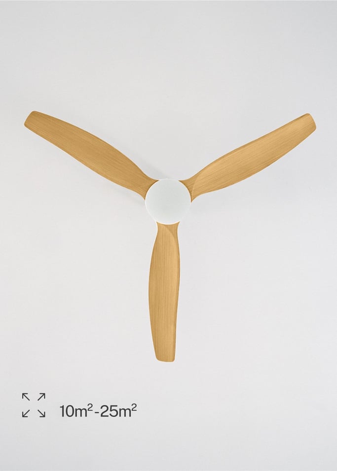 WIND CALM - Ventilatore da soffitto silenzioso da 40W con pale tecniche in ABS di varie dimensioni, Immagine di galleria 6