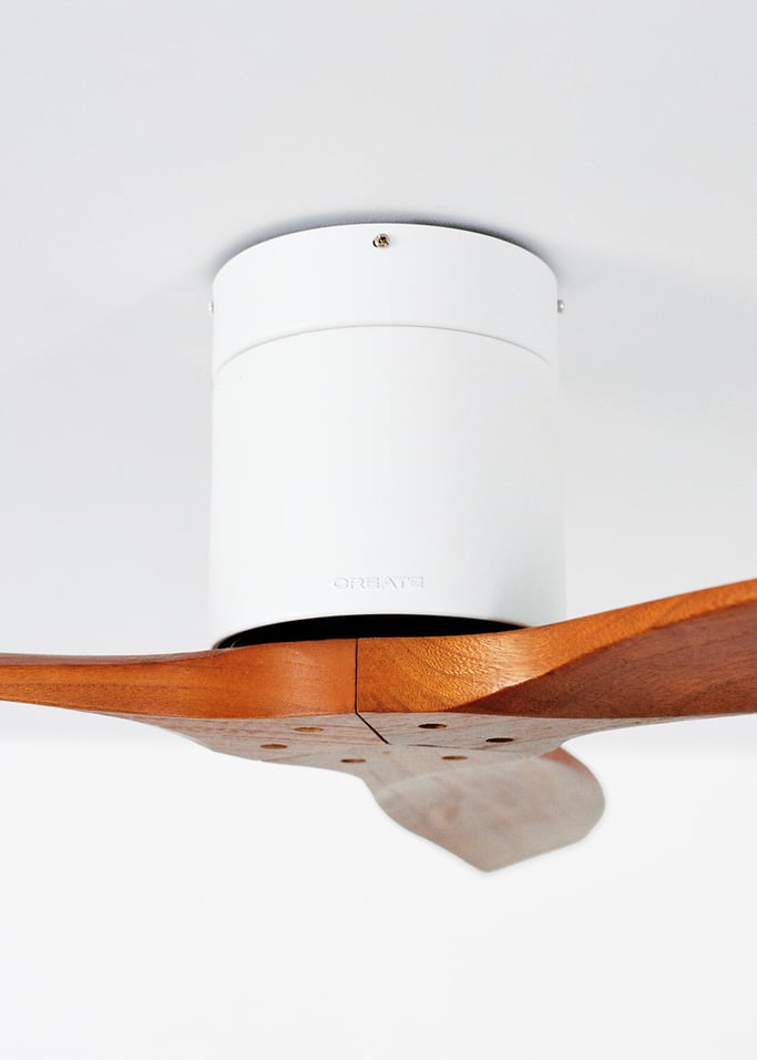 WIND CALM - Ventilatore da soffitto silenzioso da 40W con pale tecniche in ABS di varie dimensioni, Immagine di galleria 6