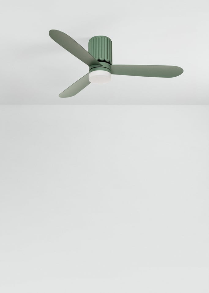 WIND CALM SCULPT - Ventilatore da soffitto silenzioso 40W Ø132 cm con luce LED, Immagine di galleria 2