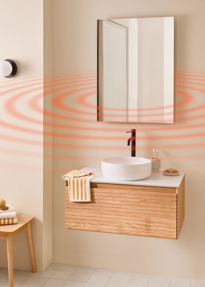 WARM MIRROR IR - Riscaldatore a infrarossi da parete con WiFi, Immagine di galleria 1