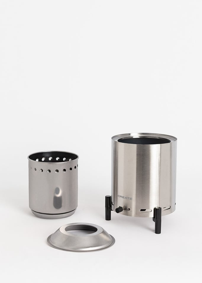 FIRE PIT COMPACT - Braciere da tavolo da 1,5 kW per esterni a pellet senza fumo, Immagine di galleria 7