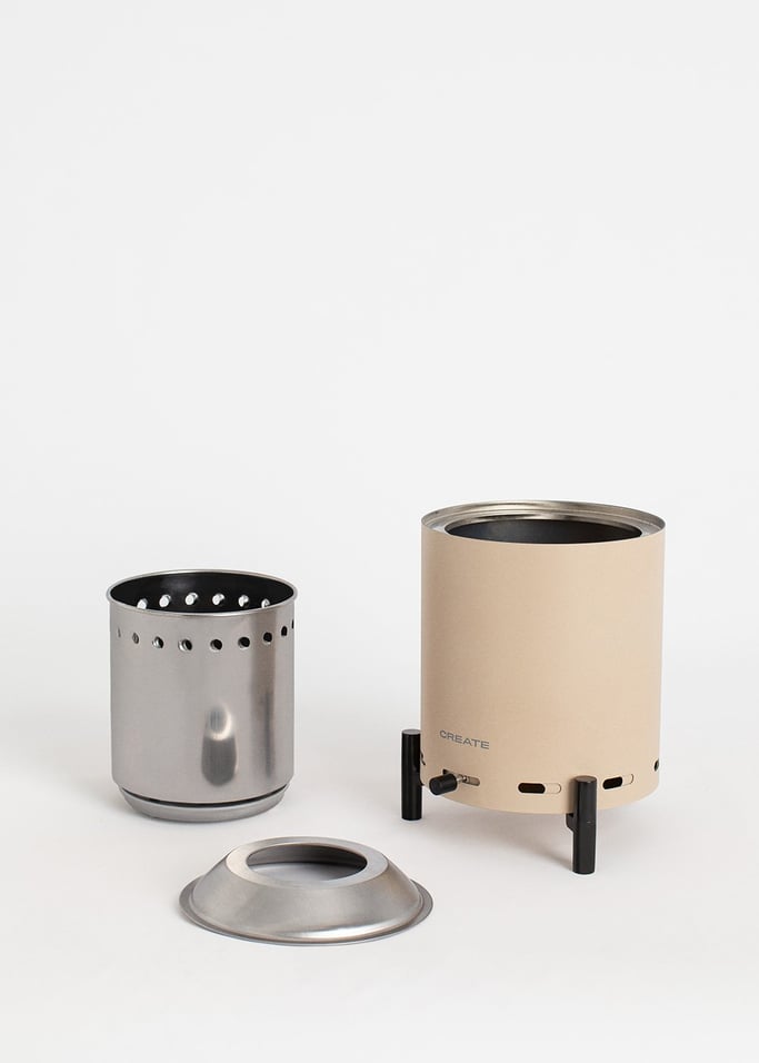 FIRE PIT COMPACT - Braciere da tavolo da 1,5 kW per esterni a pellet senza fumo, Immagine di galleria 7