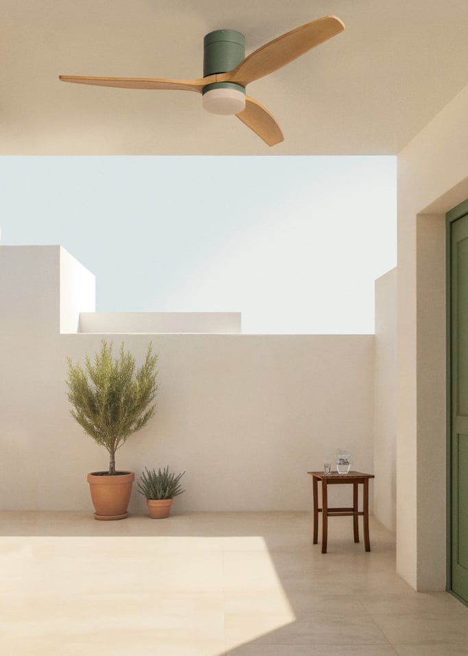 WIND CALM - Ventilatore da soffitto silenzioso da 40W con pale tecniche in ABS di varie dimensioni, Immagine di galleria 3