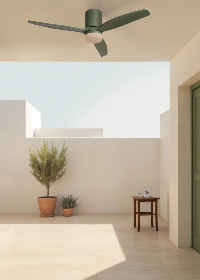 WIND CALM - Ventilatore da soffitto silenzioso da 40W con pale tecniche in ABS di varie dimensioni, Immagine di galleria 3