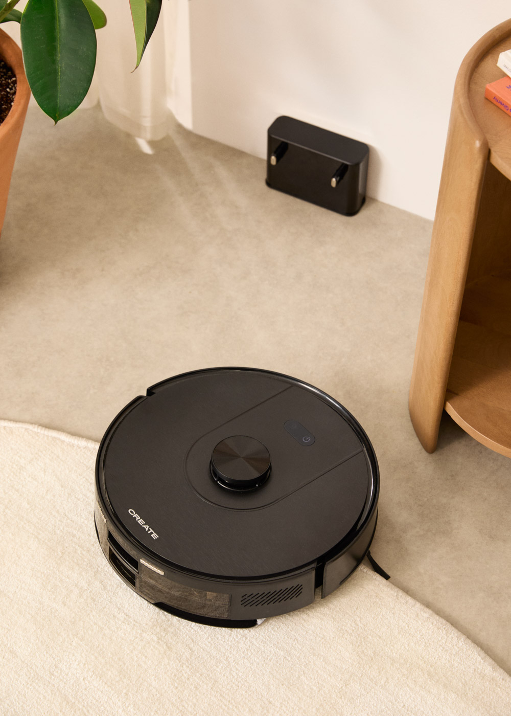 SereneLife Robot Aspirapolvere E Lavapavimenti Intelligente Con Controllo App, 700Pa, 3 Modalità E Anticaduta