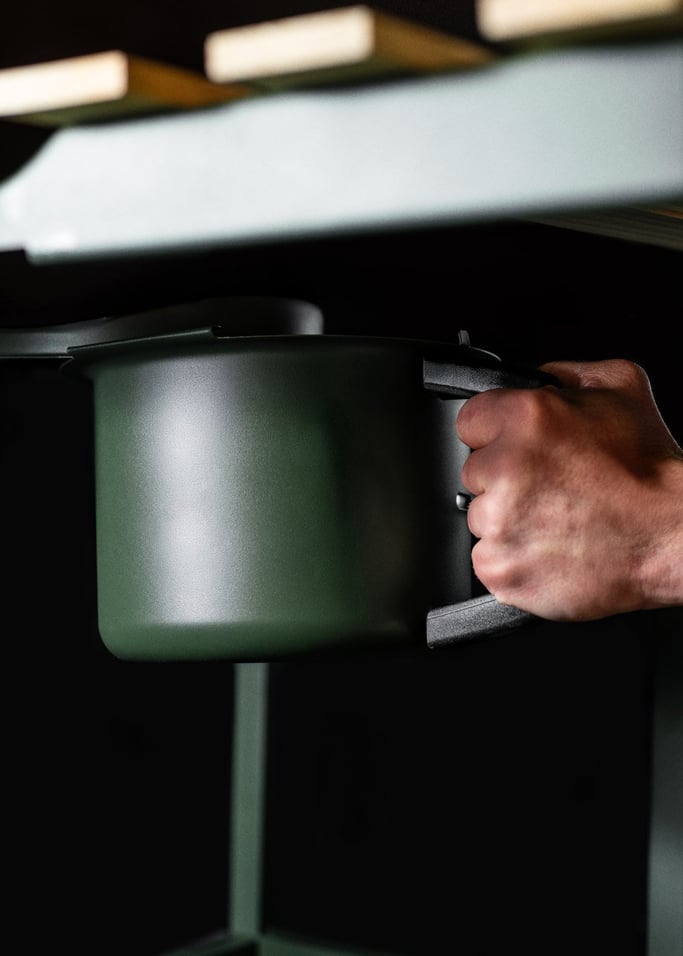 BBQ SMOKEY - Barbecue affumicatore a carbone con ruote, Immagine di galleria 4