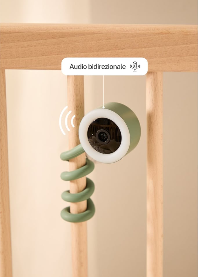 BABY CAM CONNECT - Telecamera di sorveglianza per bambini con Wi-Fi e audio bidirezionale, Immagine di galleria 4