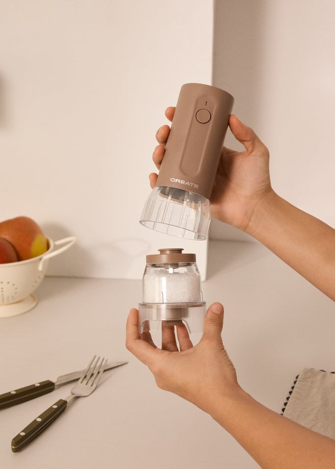 SPICE GRINDER STUDIO PRO - Macina spezie elettrico con contenitori intercambiabili, Immagine di galleria 2