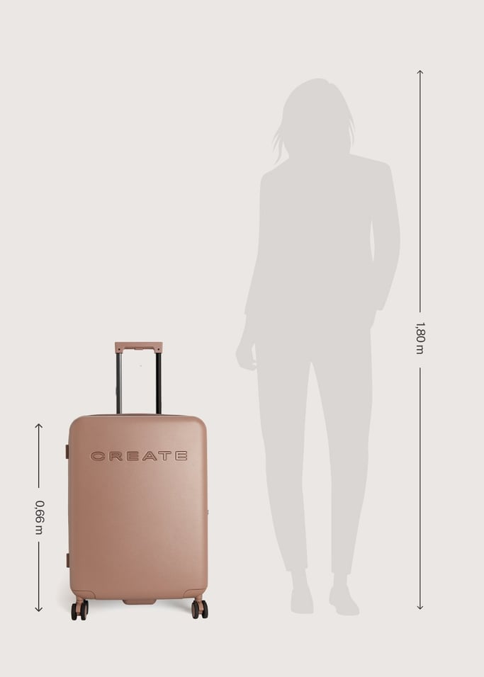 LUGGAGE STUDIO - Valigia rigida in policarbonato con lucchetto TSA e ruote multidirezionali, Immagine di galleria 10