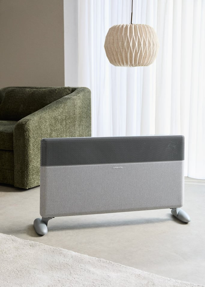 WARM TEXTILE INVERTER - Convettore Inverter da parete o da pavimento con WiFi 1500W / 2000W, Immagine di galleria 1