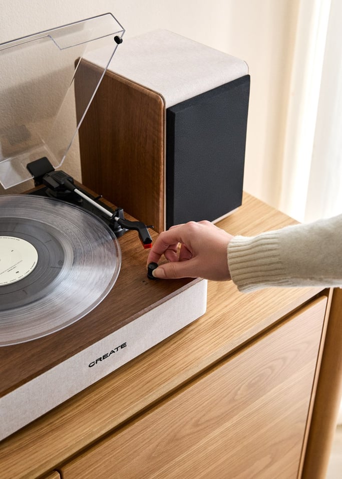 RECORD PLAYER PRO - Giradischi con 2 altoparlanti esterni, Bluetooth e uscita RCA, Immagine di galleria 4