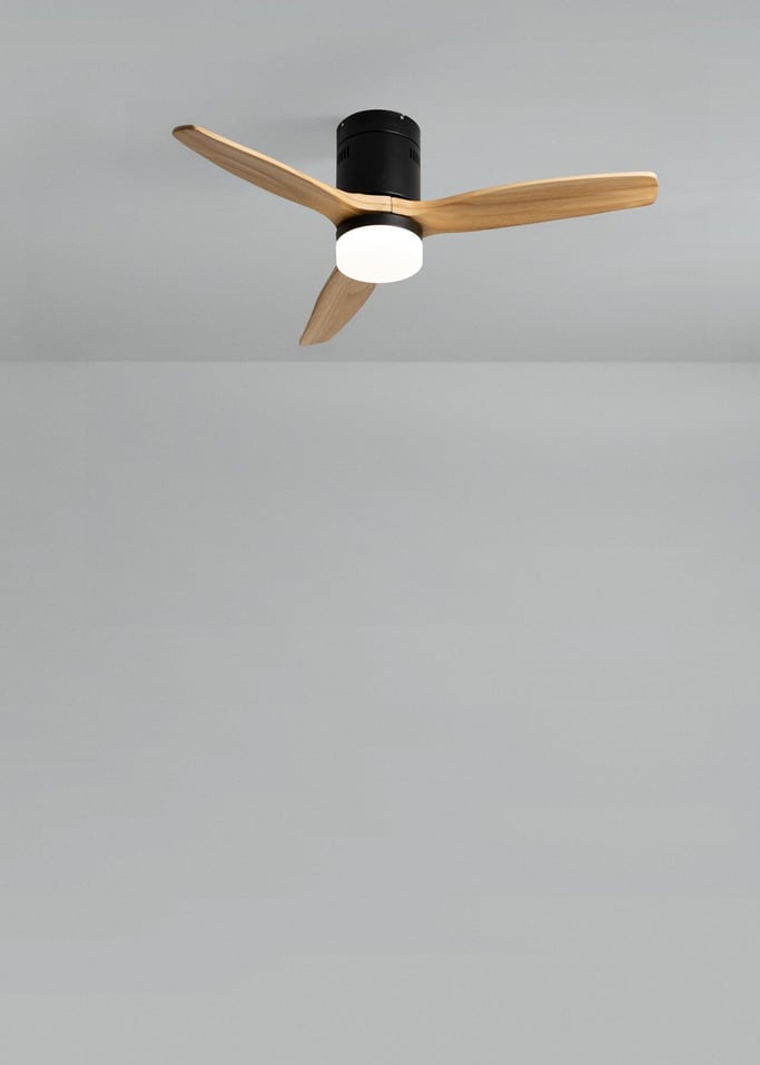 WIND CALM NATURAL WOOD - Ventilatore da soffitto 40W silenzioso 100% legno, Immagine di galleria 2