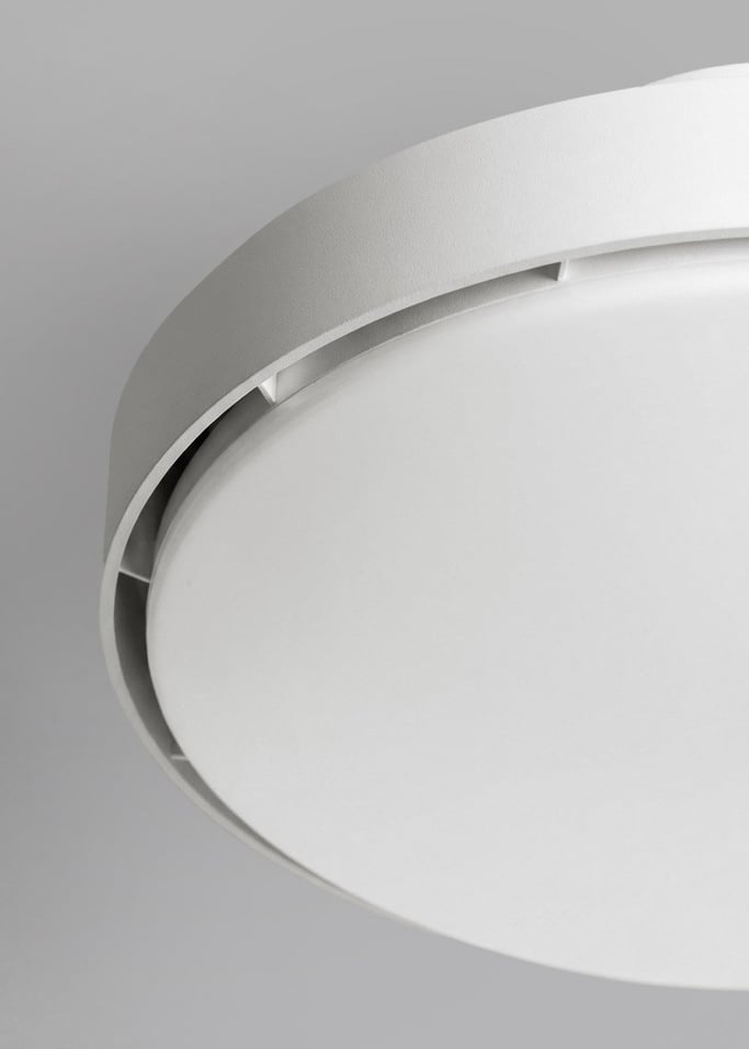 WIND CLEAR BLADELESS - Ventilatore da soffitto silenzioso 56W senza pale Ø50 cm con luce LED nel corpo e luce a lampada, Immagine di galleria 2