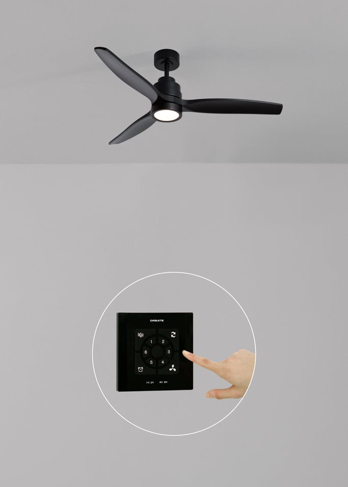 WIND STYLANCE - Ventilatore da soffitto silenzioso da 40 W con pale in ABS tecnico, disponibile in varie dimensioni, Immagine di galleria 2