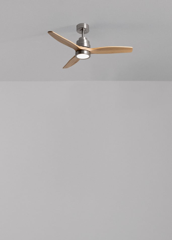 WIND STYLANCE NATURAL WOOD - Ventilatore da soffitto 40W silenzioso 100% legno varie dimensioni, Immagine di galleria 2