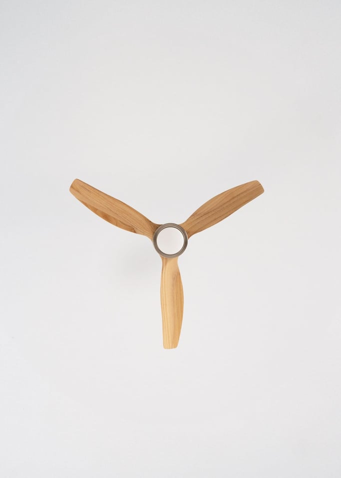 WIND STYLANCE NATURAL WOOD - Ventilatore da soffitto 40W silenzioso 100% legno varie dimensioni, Immagine di galleria 6