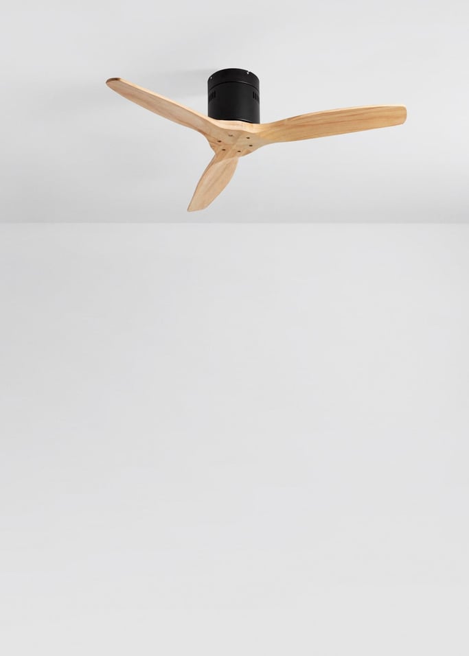 WIND CALM NATURAL WOOD - Ventilatore da soffitto 40W silenzioso 100% legno, Immagine di galleria 2