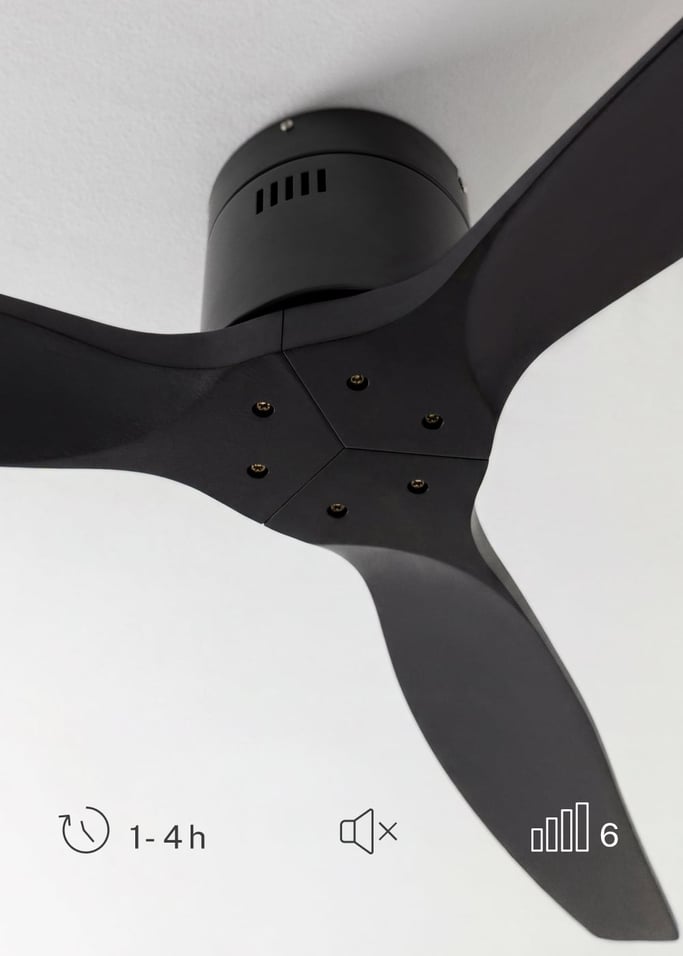 WIND CALM NATURAL WOOD - Ventilatore da soffitto 40W silenzioso 100% legno, Immagine di galleria 4