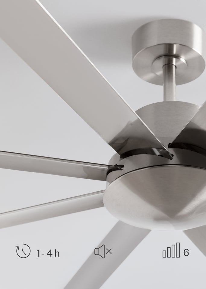 WIND INDUSTRIAL - Ventilatore da soffitto 40W silenzioso  disponibile in varie dimensioni, Immagine di galleria 4