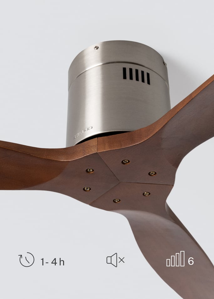 WIND CALM NATURAL WOOD - Ventilatore da soffitto 40W silenzioso 100% legno, Immagine di galleria 5