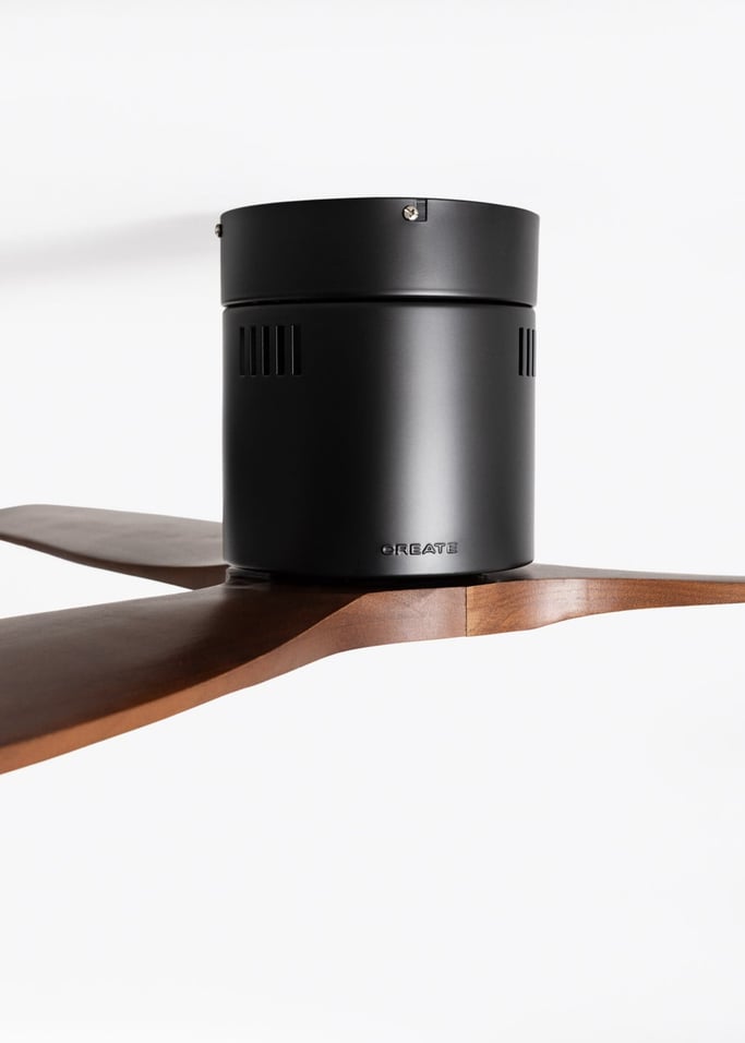 WIND CALM NATURAL WOOD - Ventilatore da soffitto 40W silenzioso 100% legno, Immagine di galleria 5