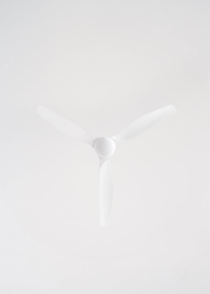 WIND CALM CUSTOM RATTAN - Ventilador de techo 40W silencioso Ø132 cm con luz LED en cuerpo y lámpara, Immagine di galleria 8