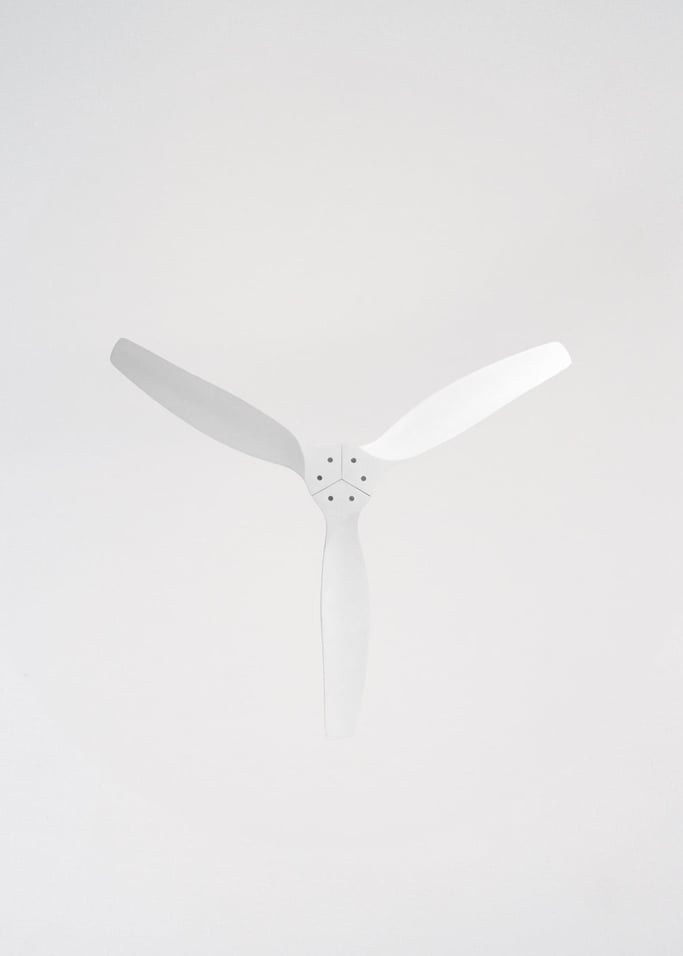 WIND CALM CUSTOM RATTAN - Ventilador de techo 40W silencioso Ø132 cm con luz LED en cuerpo y lámpara, Immagine di galleria 5