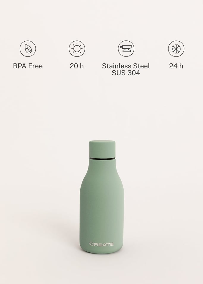 BOTTLE STUDIO - Borraccia termica in acciaio inox varie dimensioni, Immagine di galleria 2