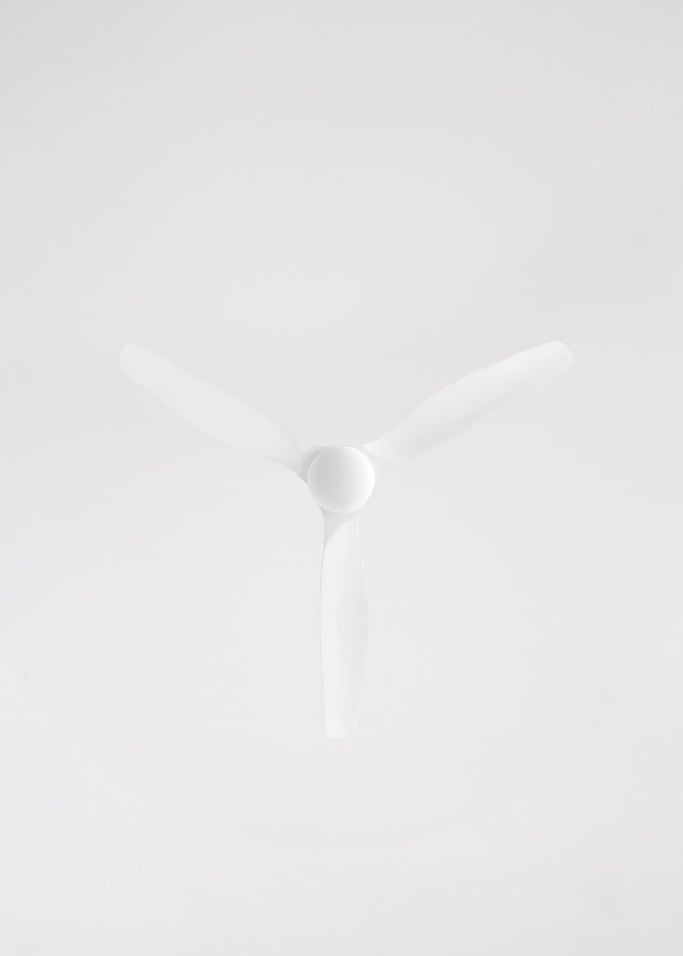 WIND CALM CUSTOM RATTAN - Ventilador de techo 40W silencioso Ø132 cm con luz LED en cuerpo y lámpara, Immagine di galleria 6