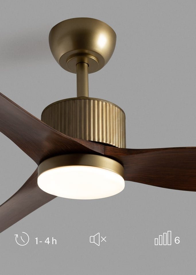 WIND ASTORIA - Ventilatore da soffitto silenzioso 43 W Ø132 cm con luce LED, Immagine di galleria 5