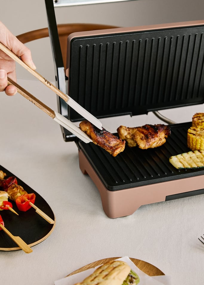 STONE GRILL EASY - Grill e piastra per panini multifunzione da 1600 W apribile, Immagine di galleria 5