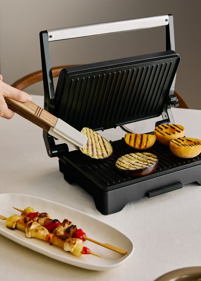 STONE GRILL EASY - Grill e piastra per panini multifunzione da 1600 W apribile, Immagine di galleria 6