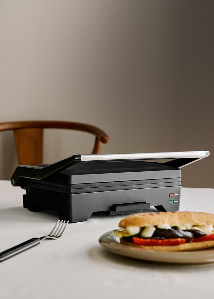 STONE GRILL EASY - Grill e piastra per panini multifunzione da 1600 W apribile, Immagine di galleria 5