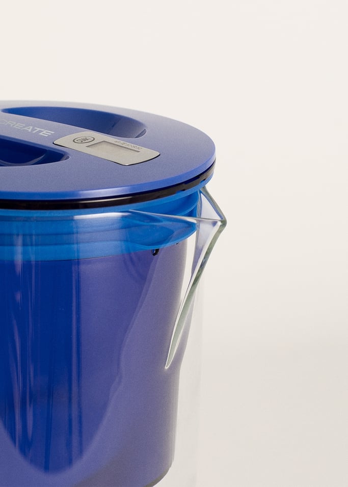 AQUA CLEAR JUG - Caraffa filtrante in vetro da 1,5 l con doppio filtro, Immagine di galleria 11