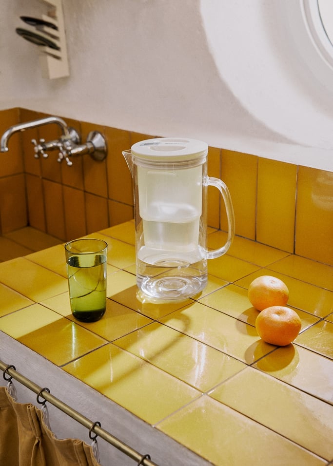 AQUA CLEAR JUG - Caraffa filtrante in vetro da 1,5 l con doppio filtro, Immagine di galleria 5