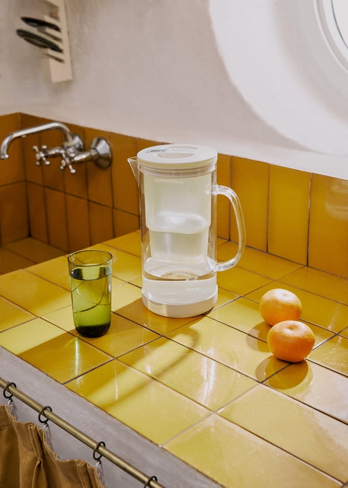 AQUA CLEAR JUG - Caraffa filtrante in vetro da 1,5 l con doppio filtro, Immagine di galleria 1