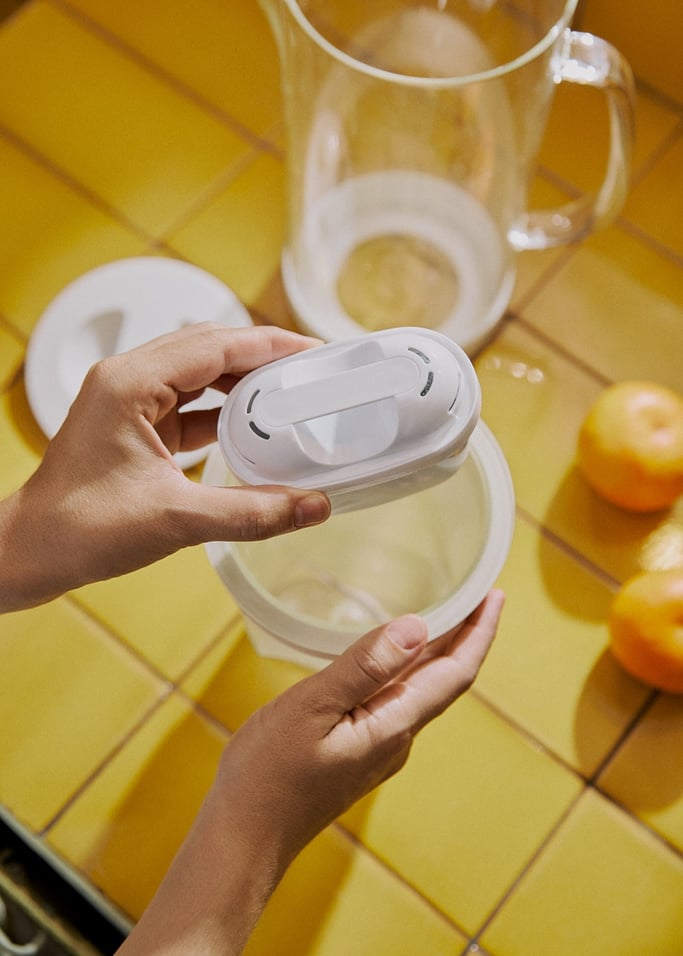 AQUA CLEAR JUG - Caraffa filtrante in vetro da 1,5 l con doppio filtro, Immagine di galleria 3