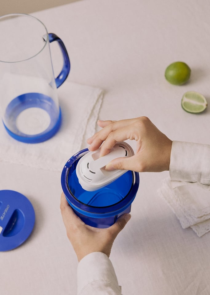 AQUA CLEAR JUG - Caraffa filtrante in vetro da 1,5 l con doppio filtro, Immagine di galleria 3