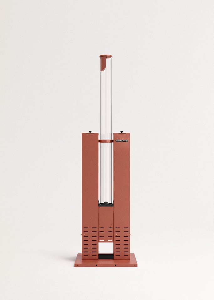 FIRE TUBE HEATER - Stufa a pellet da esterno 8,2 kW senza fumo, Immagine di galleria 2