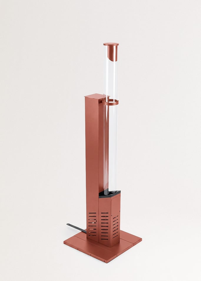 FIRE TUBE HEATER SLIM - Stufa da esterno 8,2 kW a pellet senza fumo, Immagine di galleria 3
